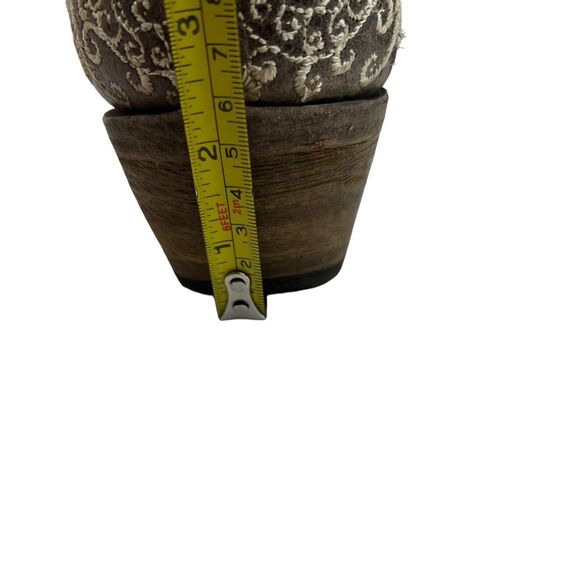 Corral Wedding Big Floral Embroidered Snip Toe Boots Brown/Bone Size 9.5 - Picture 14 of 16